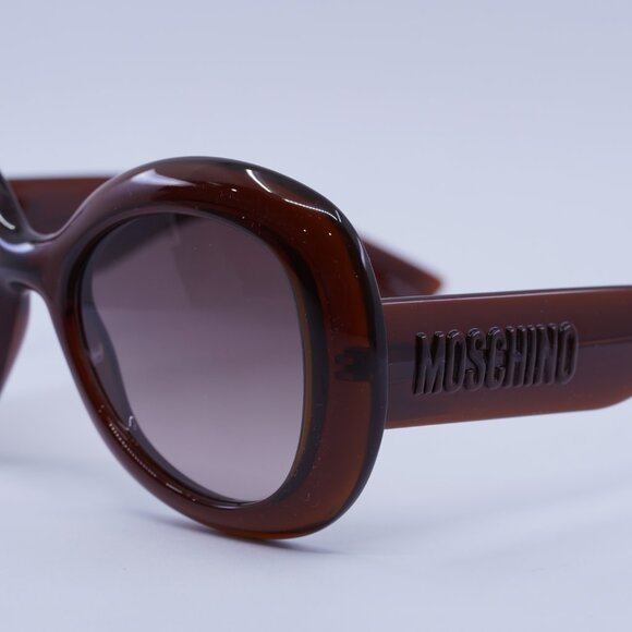 Moschino MOS162/S 009Q HA Sunglasses Brown Butterfly Frame, Brown Lenses main image 10
